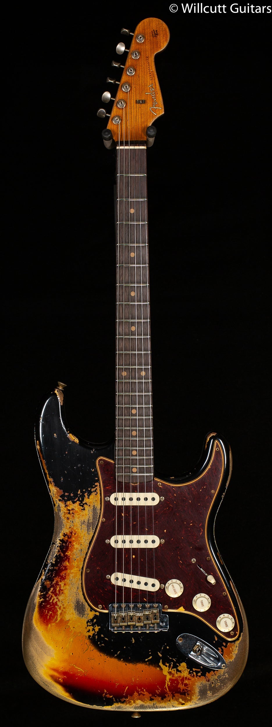 Fender Custom Shop LTD Roasted 1961 Stratocaster Super Heavy Relic Black/3-Tone Sunburst