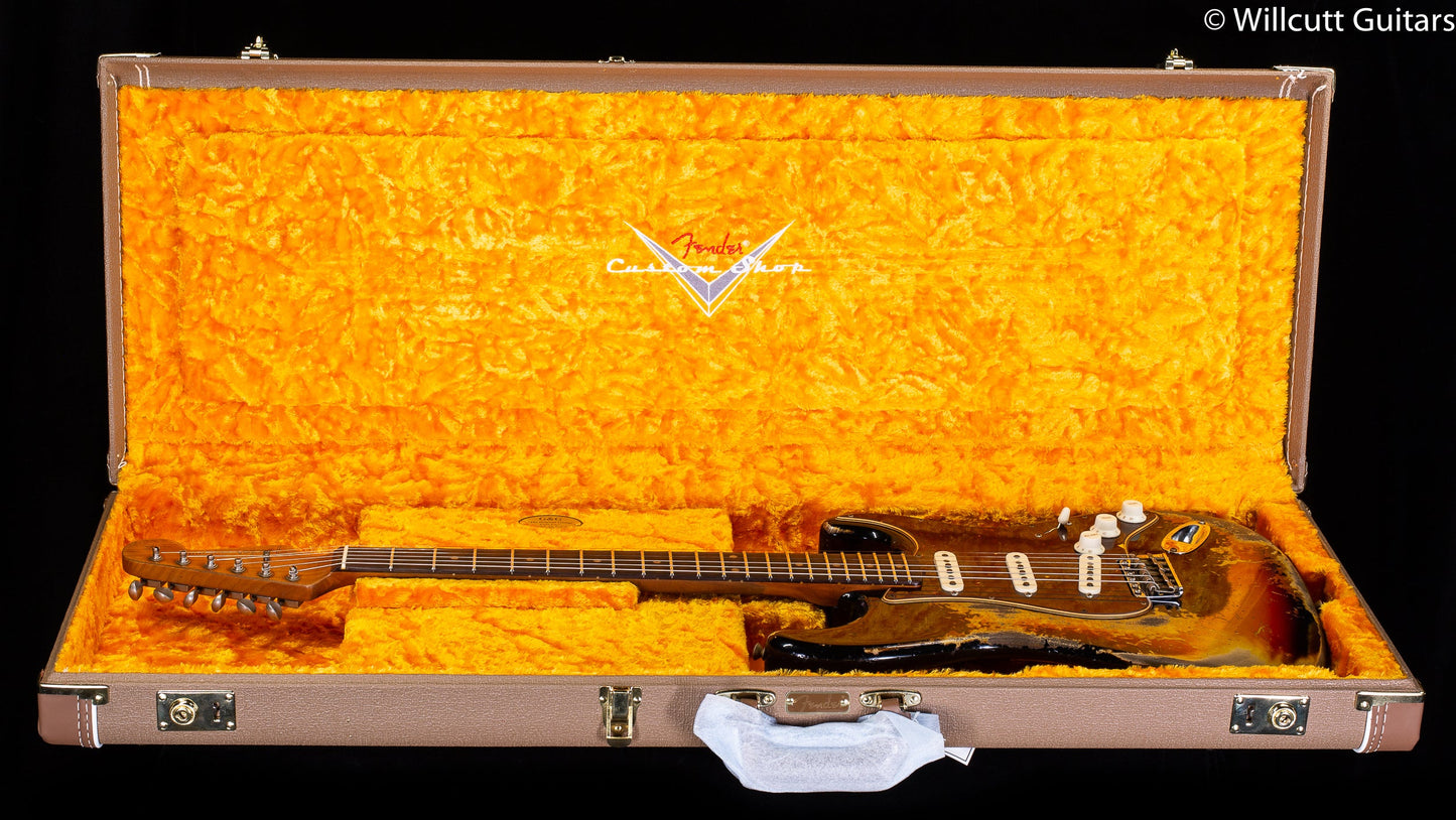 Fender Custom Shop LTD Roasted 1961 Stratocaster Super Heavy Relic Black/3-Tone Sunburst