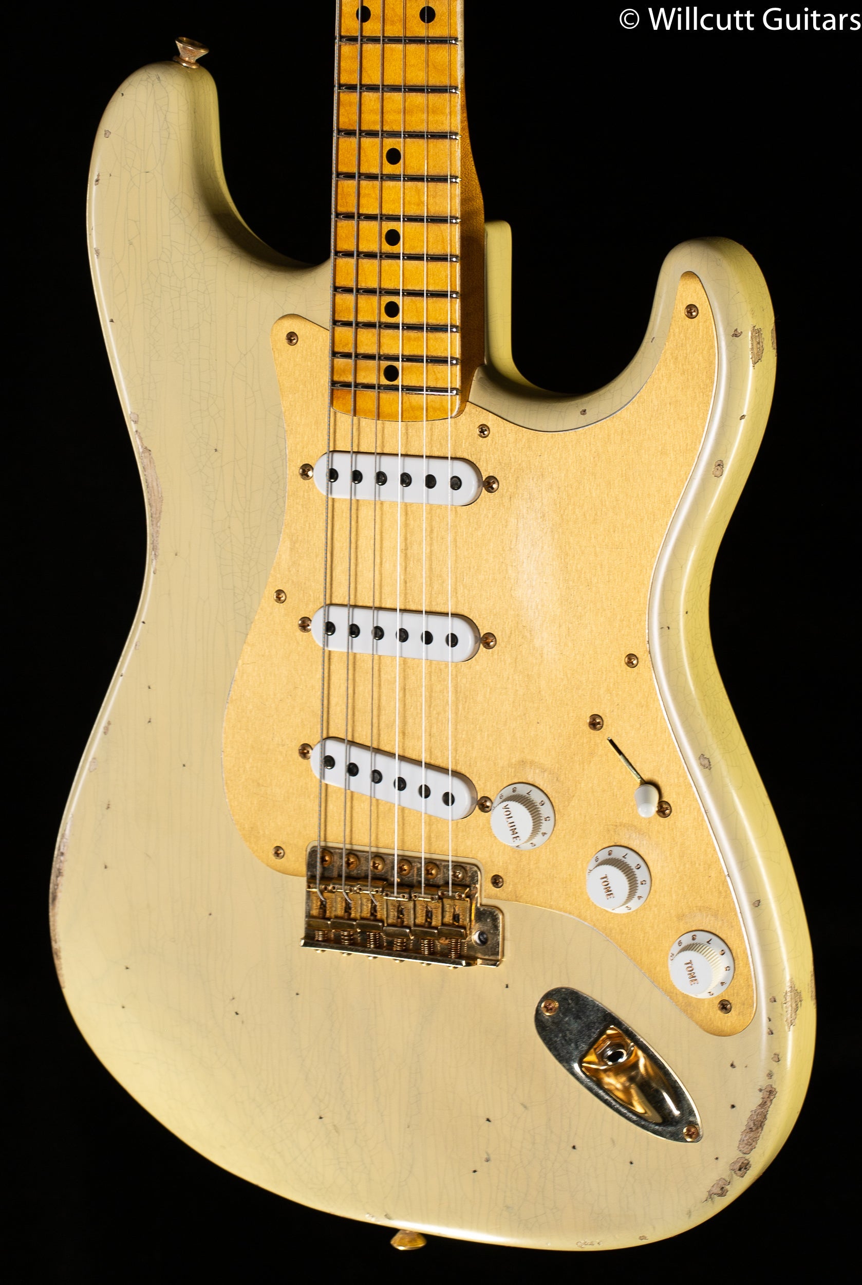 Fender Custom Shop '55 Bone Tone Strat Relic Aged Honey Blonde