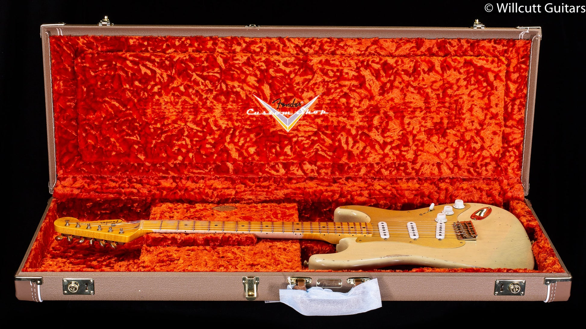 Fender Custom Shop '55 Bone Tone Strat Relic Aged Honey Blonde