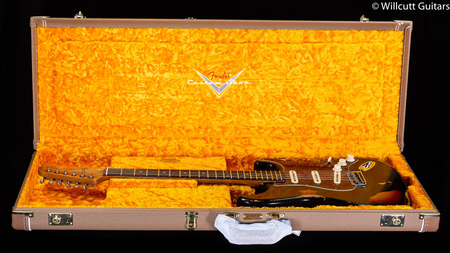 Fender Custom Shop LTD Roasted 1961 Stratocaster Super Heavy Relic Black/3-Tone Sunburst