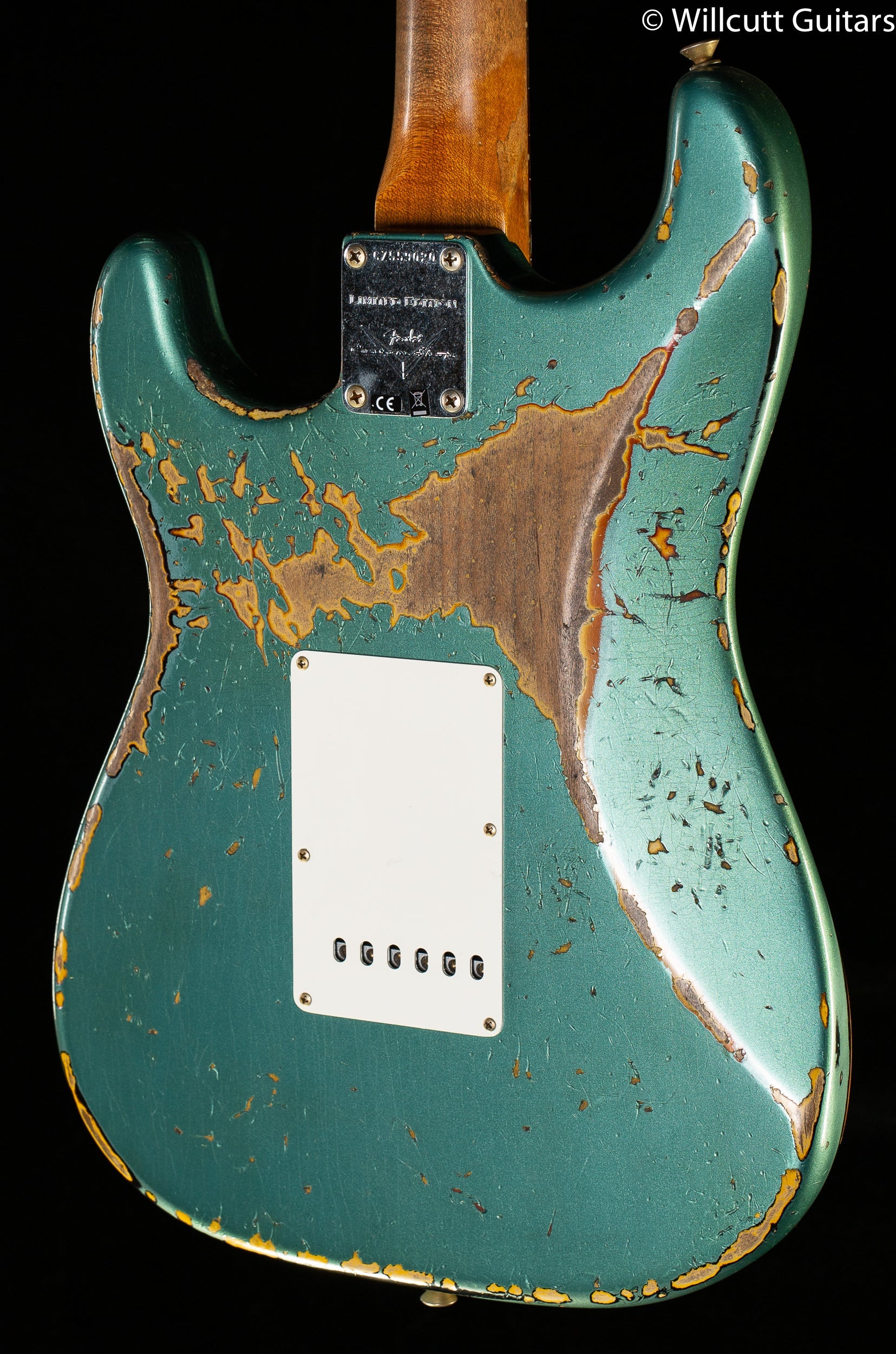 Fender Custom Shop LTD Roasted 1961 Strat Heavy Relic Sherwood  Green Metallic/3 Color Sunburst