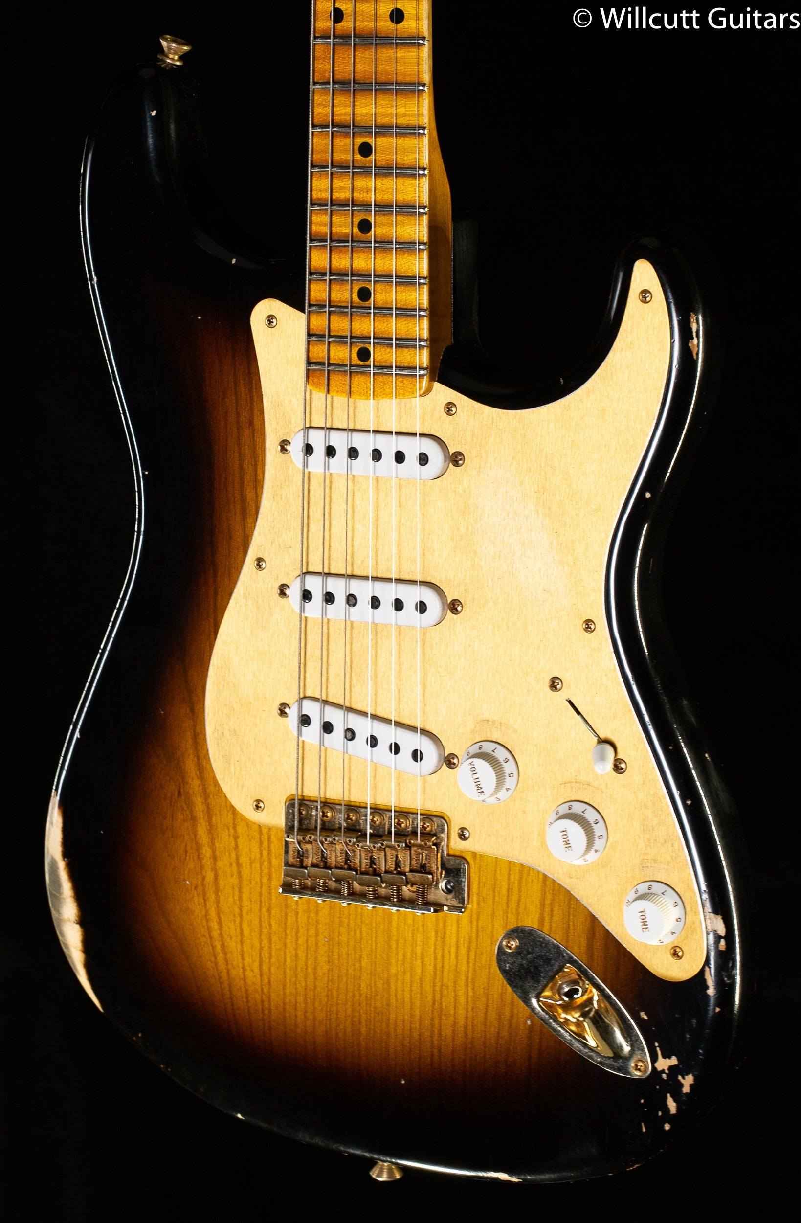Fender Custom Shop '55 Bone Tone Strat Relic 2-Tone Sunburst