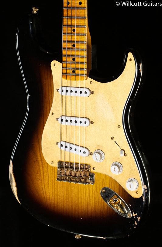 Fender Custom Shop '55 Bone Tone Strat Relic 2-Tone Sunburst