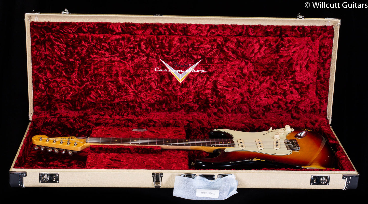 Fender Custom Shop LTD 63 Stratocaster Heavy Relic Aged 3-Tone Sunburst