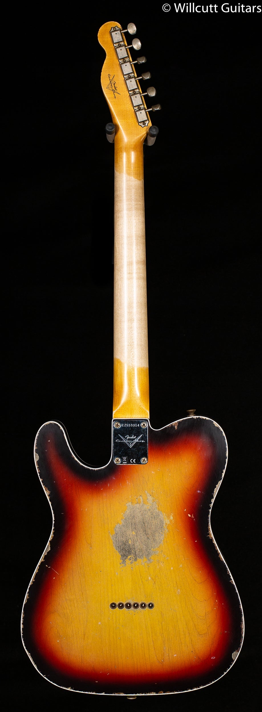 Fender Custom Shop 1960 Telecaster Custom Heavy Relic Chocolate 3-Color Sunburst (314)