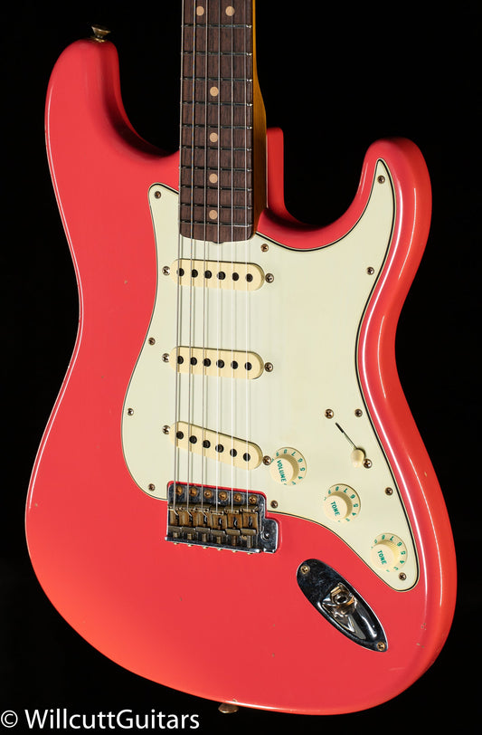Fender Custom Shop 1964 Stratocaster Journeyman Relic Faded Aged Fiesta Red (854)