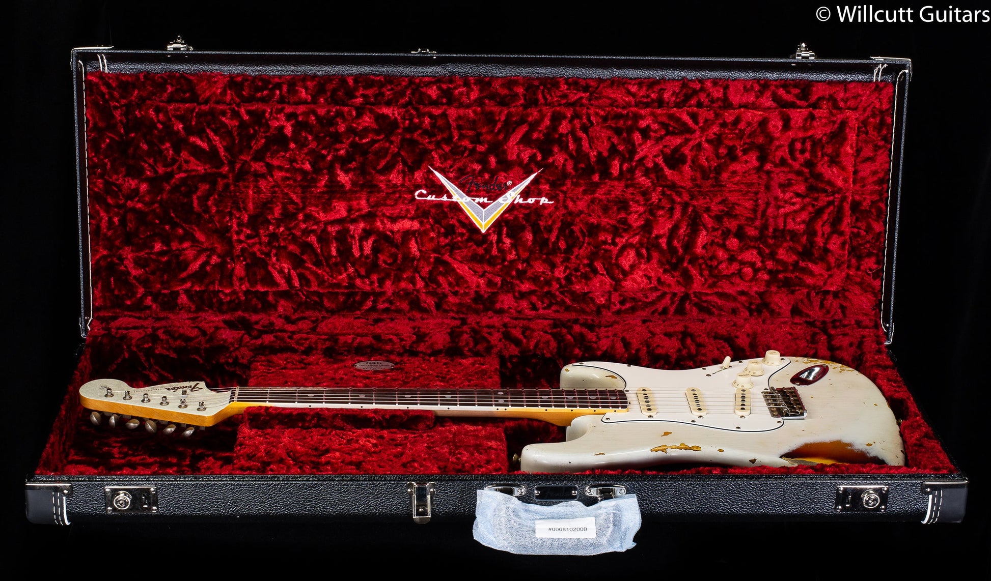 Fender Custom Shop Limited Edition 1967 Stratocaster Heavy Relic Aged Olympic White/ 3-Color Sunburst (006)
