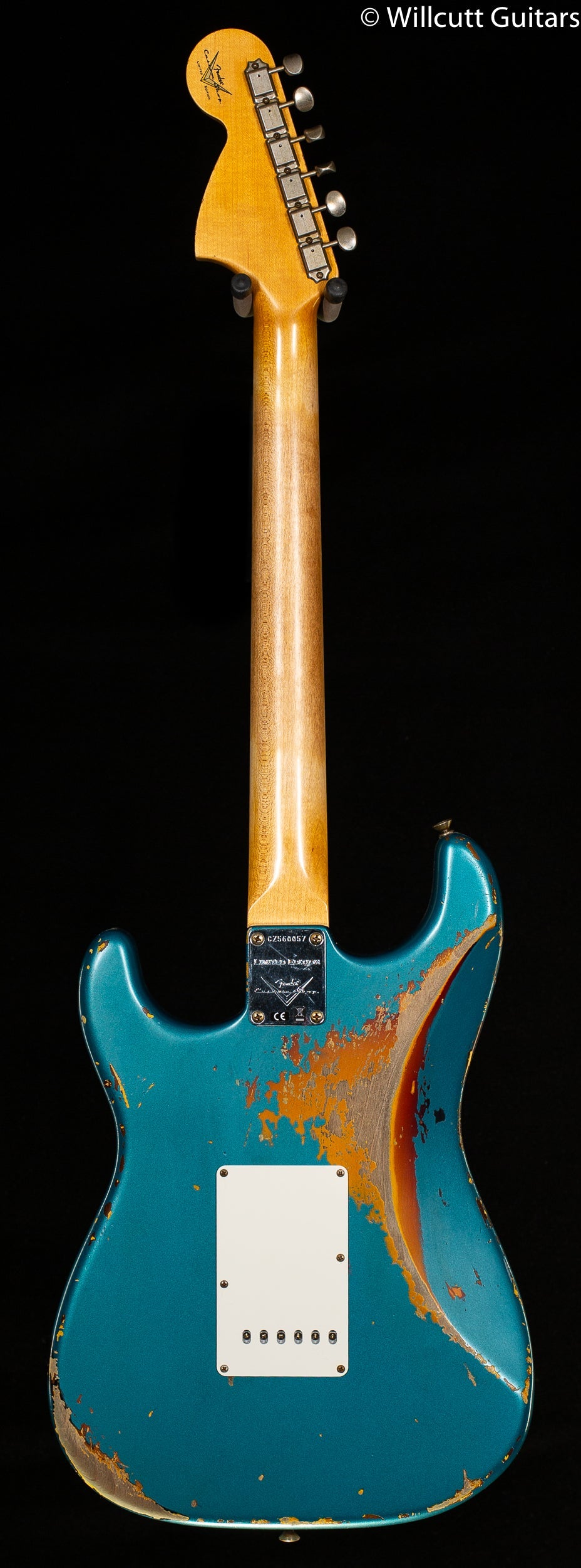 Fender Custom Shop LIMITED EDITION 1967 STRATOCASTER® HEAVY RELIC® AGED OCEAN TURQUOISE OVER 3-COLOR SUNBURST (057)