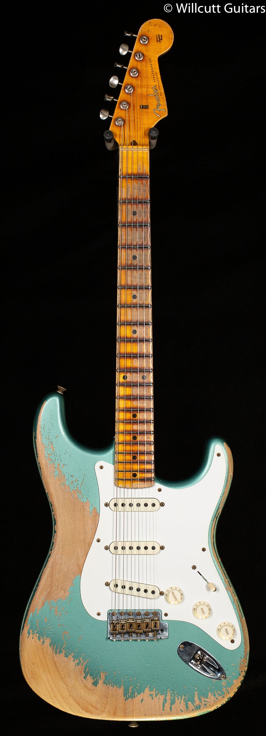 Fender Custom Shop Limited Edition '56 STRAT Super Heavy Relic - Faded Aged Sherwood Green Metallic (311)
