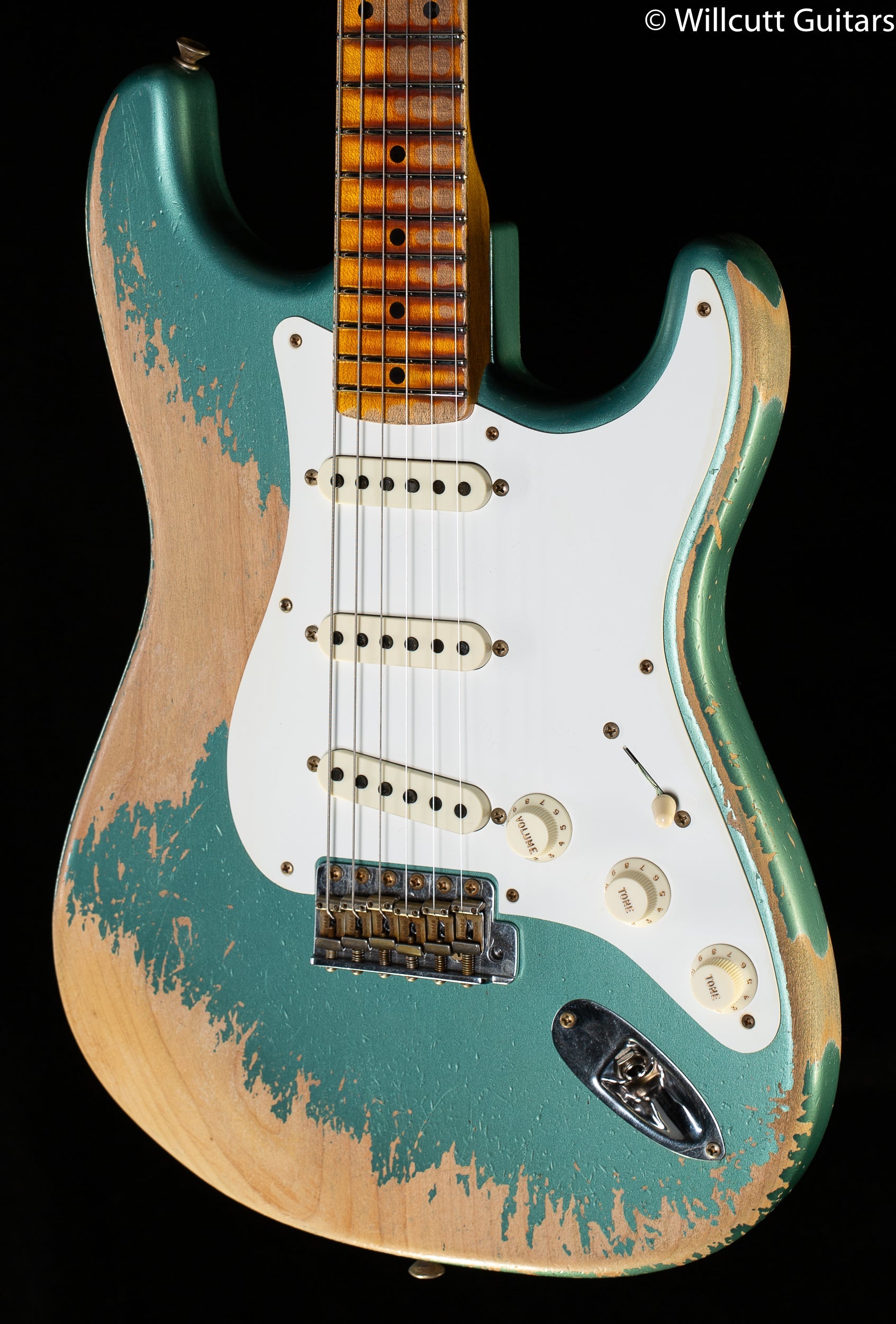 Fender Custom Shop Limited Edition '56 STRAT Super Heavy Relic - Faded Aged Sherwood Green Metallic (311)