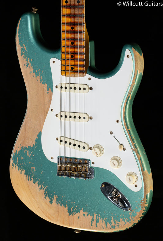 Fender Custom Shop Limited Edition '56 STRAT Super Heavy Relic - Faded Aged Sherwood Green Metallic (311)