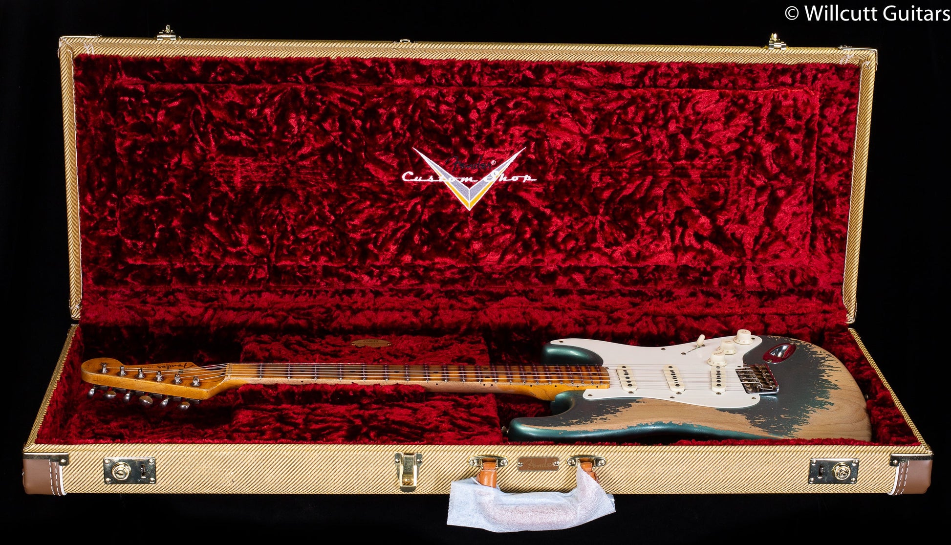 Fender Custom Shop Limited Edition '56 STRAT Super Heavy Relic - Faded Aged Sherwood Green Metallic (311)