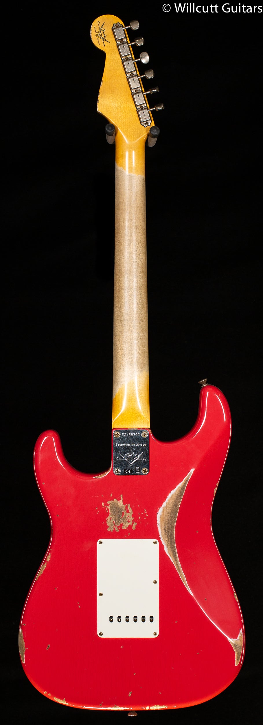 Fender Custom Shop Limited 1963 Stratocaster Heavy Relic Aged Fiesta Red (343)