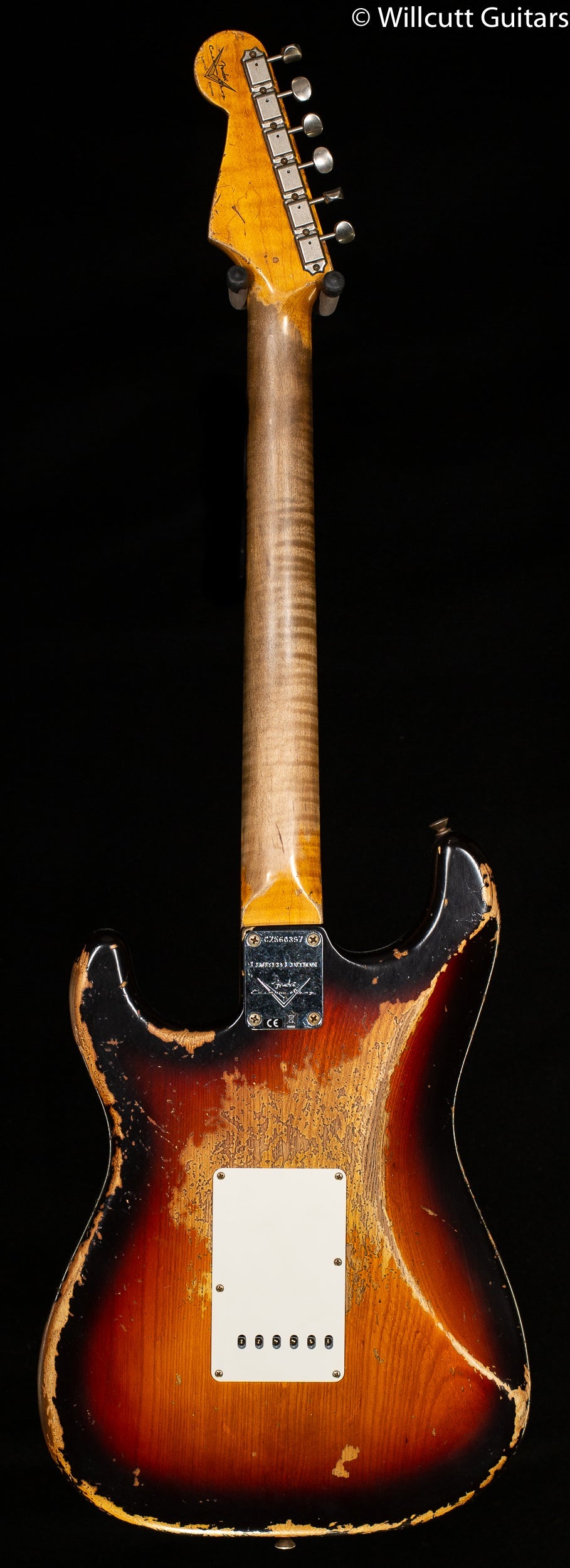 Fender Custom Shop Limited Edition Red Hot Strat Super Heavy Relic Faded Aged Chocolate 3-Color Sunburst (397)