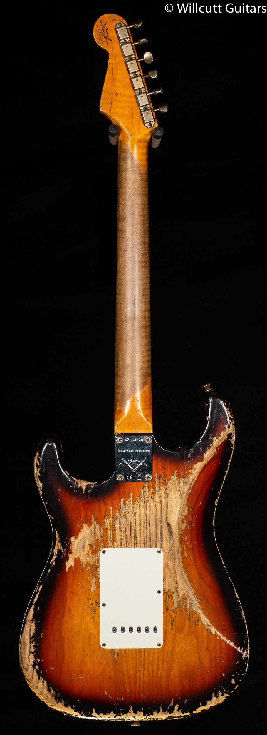 Fender Custom Shop Limited Edition Red Hot Strat Super Heavy Relic Faded Aged Chocolate 3-Color Sunburst (508)