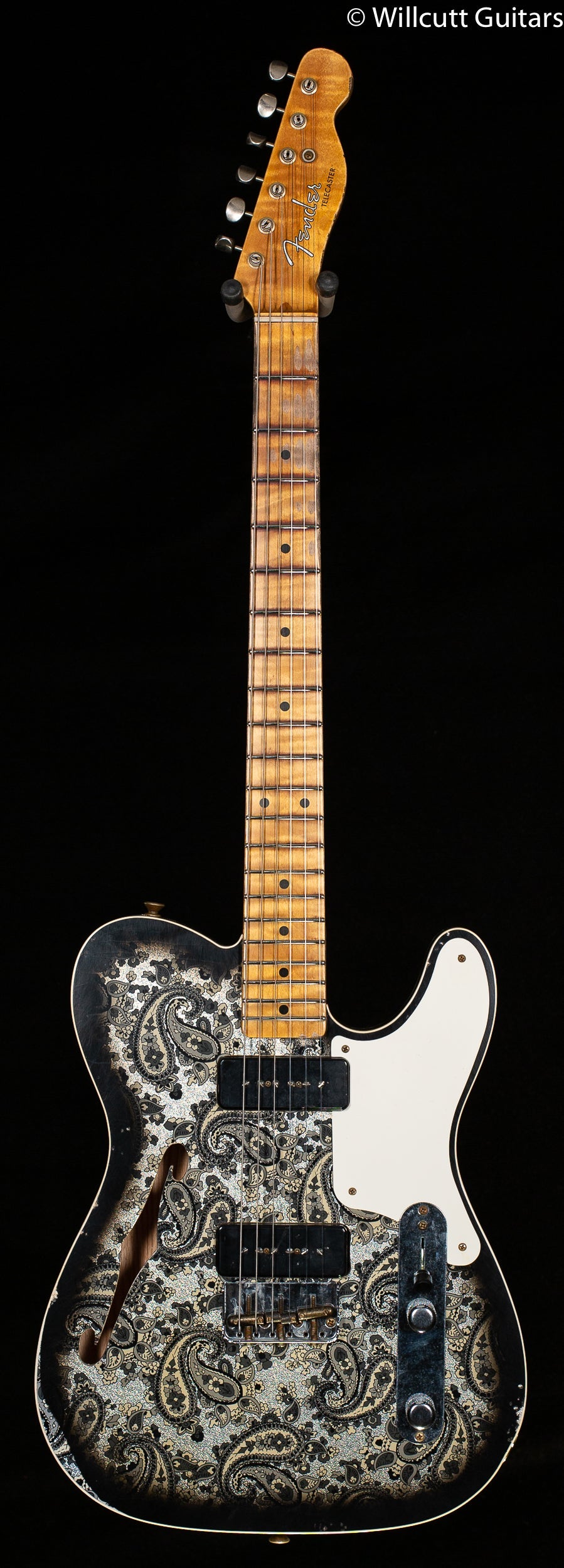 Fender Custom Shop LTD Dual P90 Telecaster Black Paisley Relic
