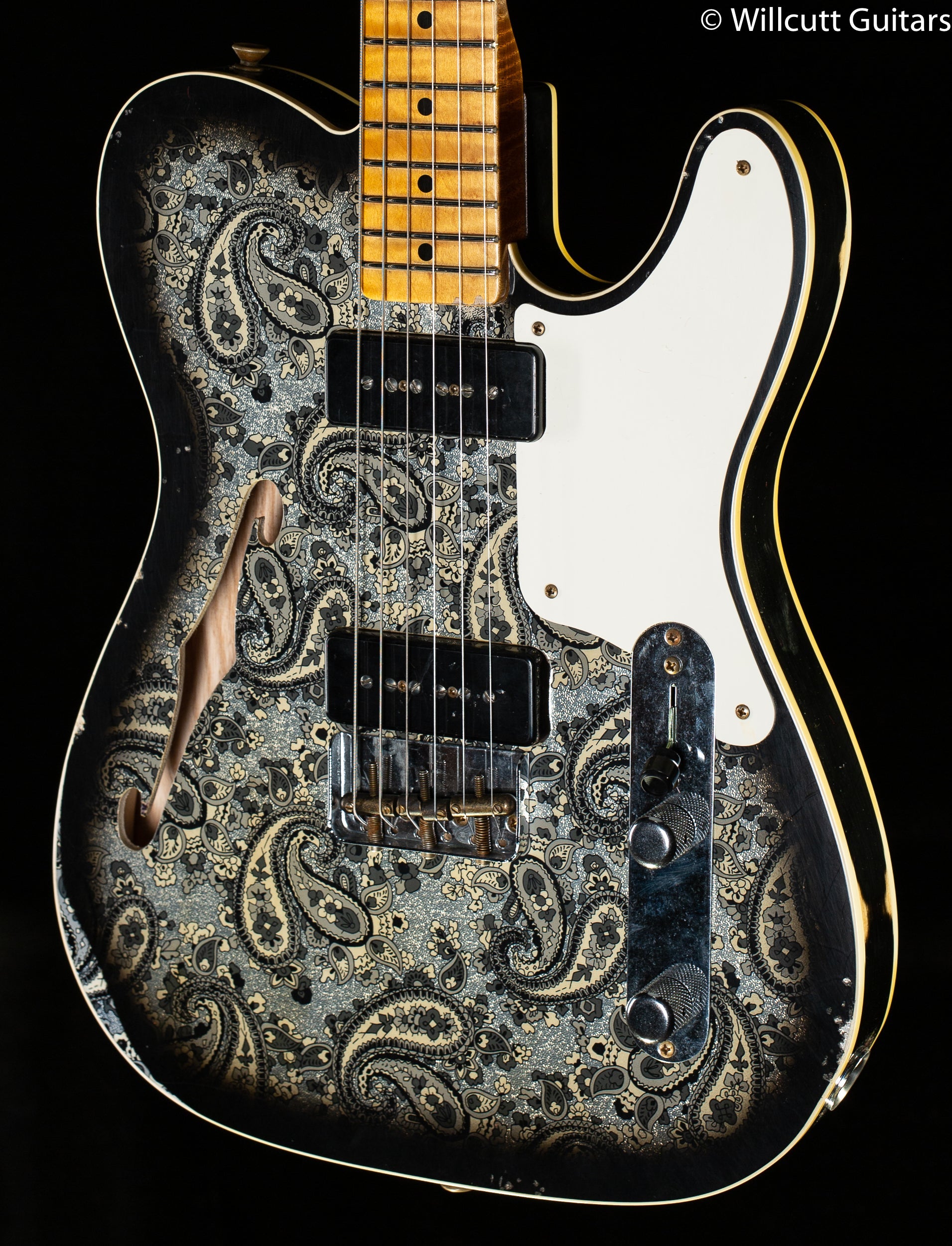 Fender Custom Shop LTD Dual P90 Telecaster Black Paisley Relic