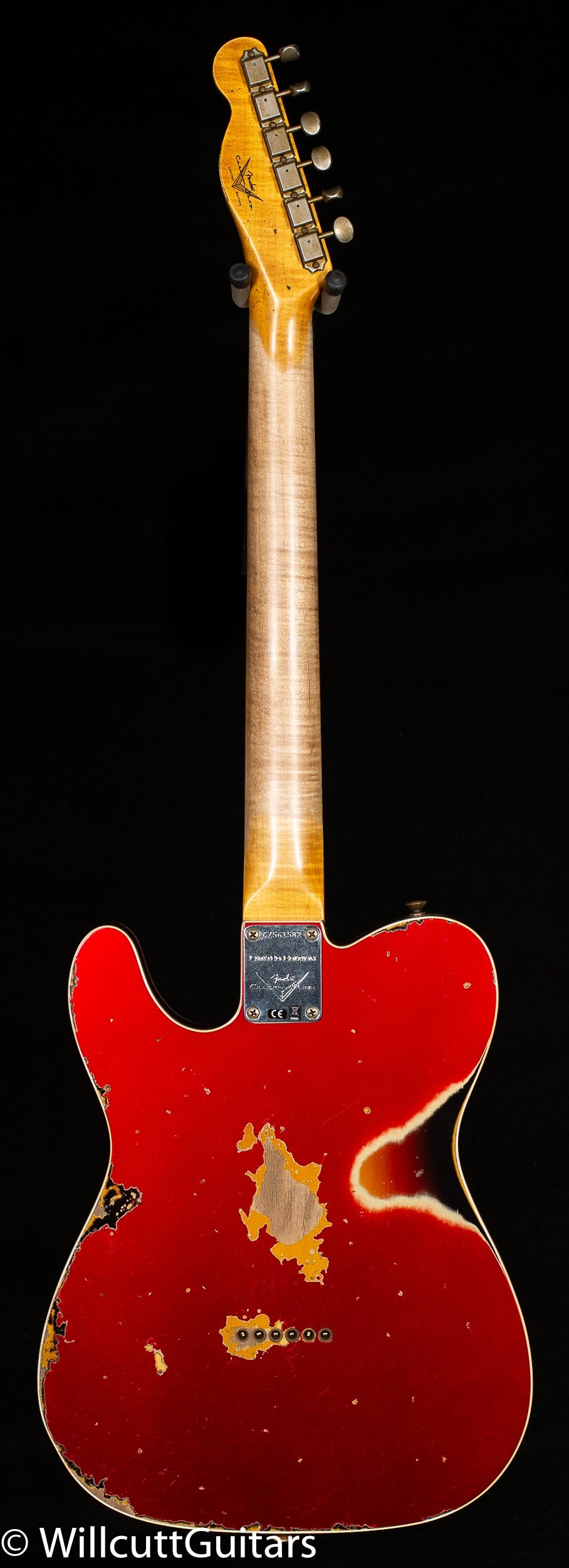 Fender Custom Shop LTD Edition 1960 Telecaster Heavy Relic Aged Candy Apple Red/3-Tone Sunburst (582)