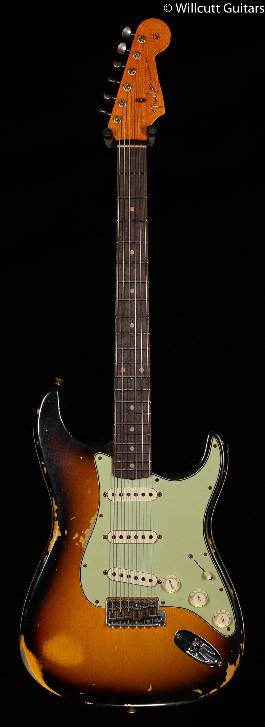 Fender Custom Shop 1961 Stratocaster Heavy Relic Super Faded Aged 3-Color Sunburst (267)
