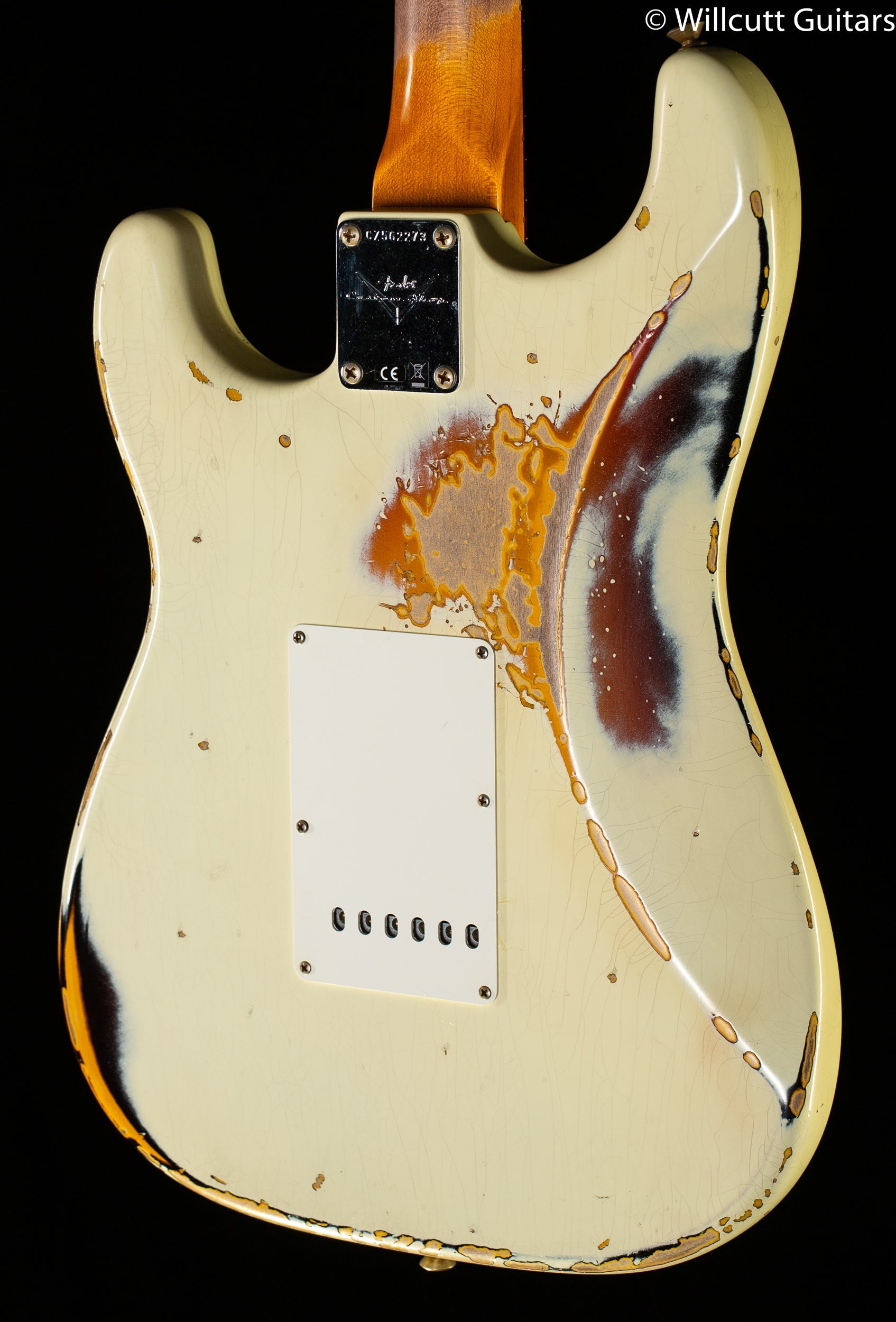Fender Custom Shop 1961 Stratocaster Heavy Relic Aged Vintage White/3-Color Sunburst (273)