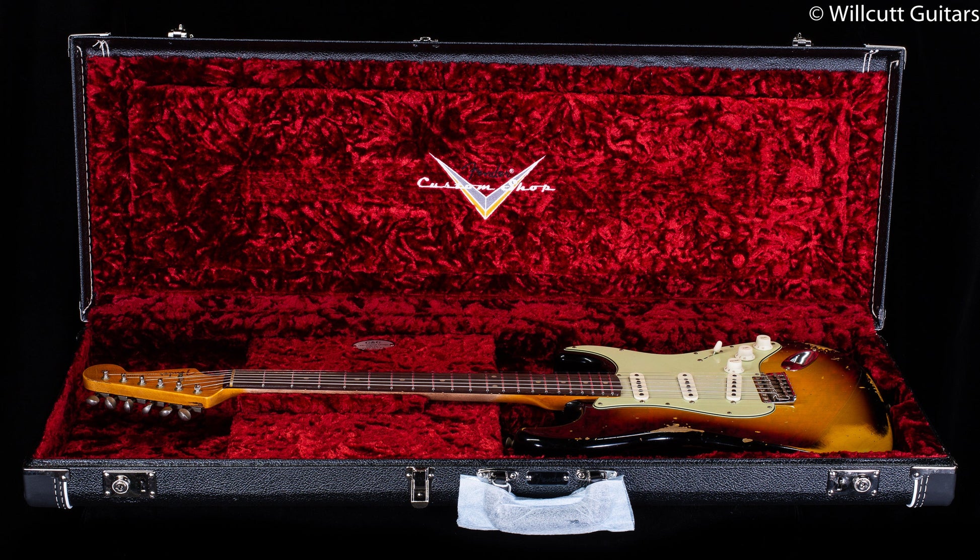 Fender Custom Shop 1961 Stratocaster Heavy Relic Super Faded Aged 3-Color Sunburst (322)