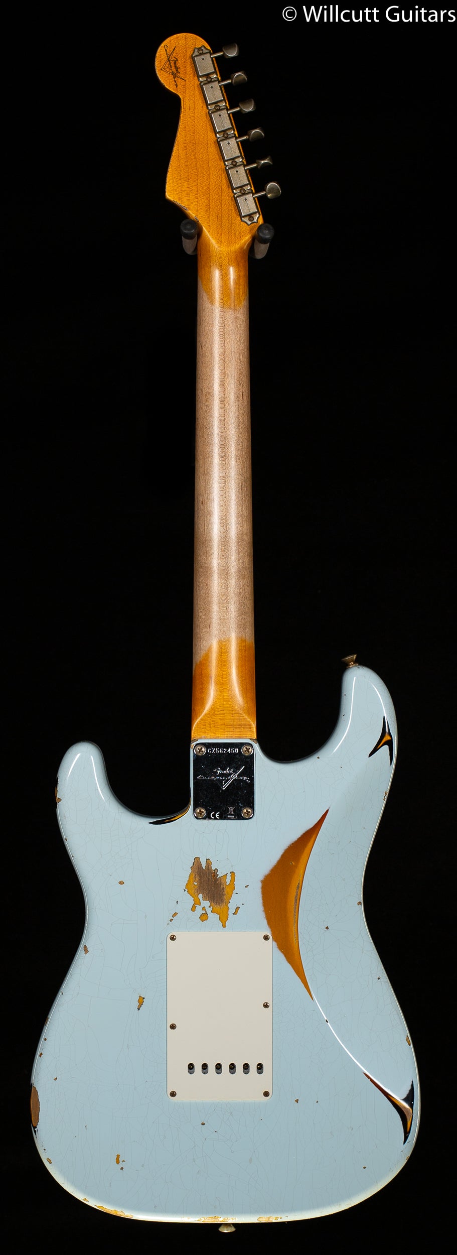 Fender Custom Shop 1961 Stratocaster Heavy Relic Super Faded Aged Sonic Blue/3-Color Sunburst (450)