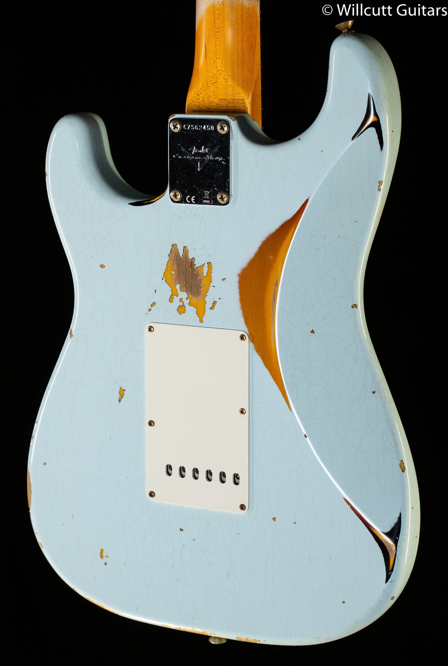 Fender Custom Shop 1961 Stratocaster Heavy Relic Super Faded Aged Sonic Blue/3-Color Sunburst (450)