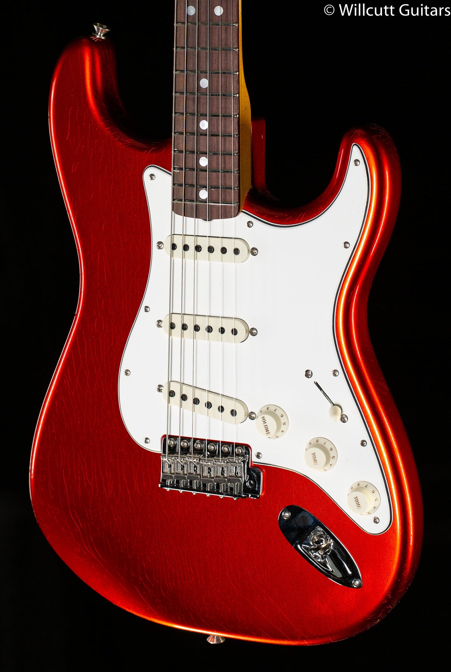 Fender Custom Shop 66 Stratocaster Deluxe Closet Classic Faded Aged Candy Apple Red (478)