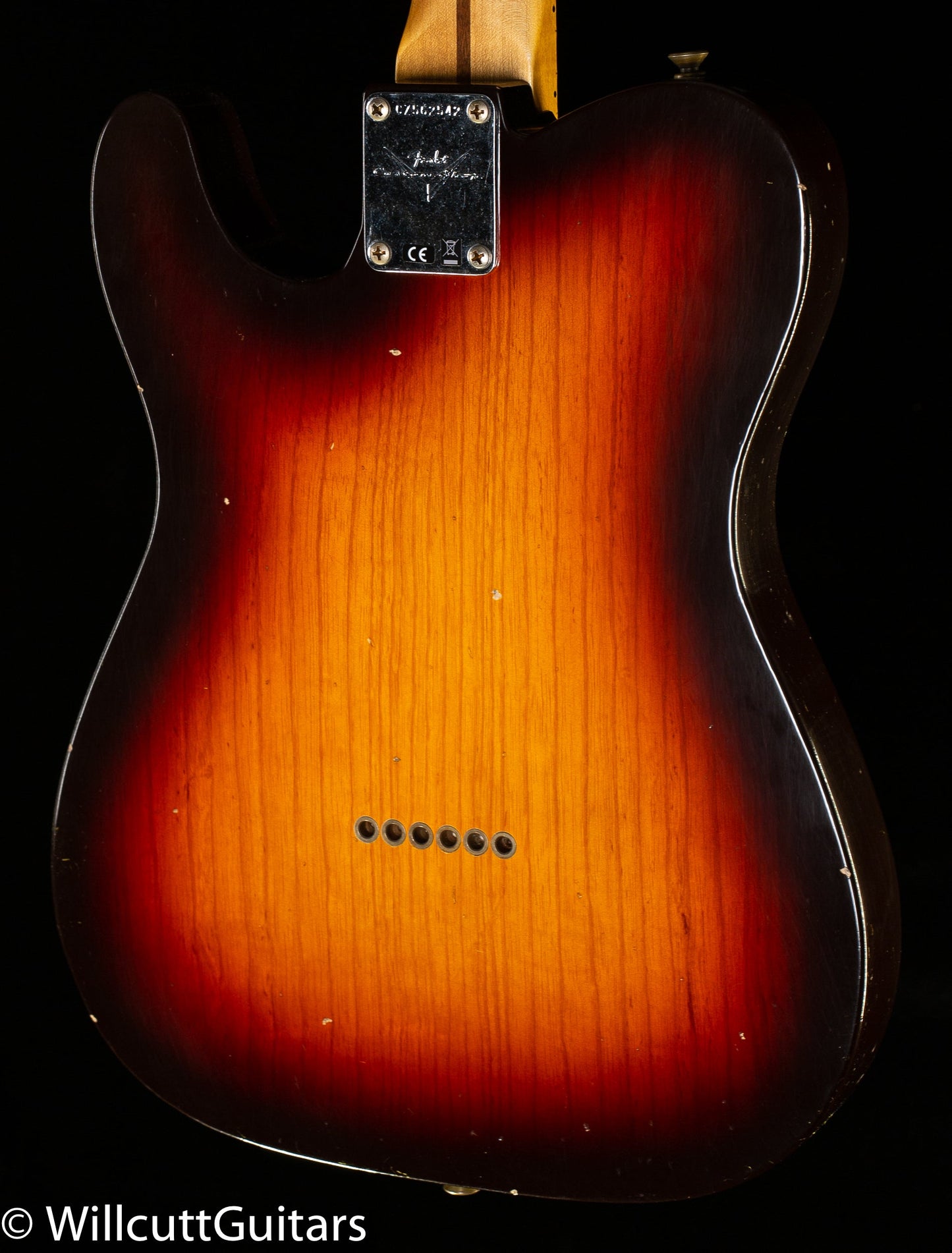 Fender Custom Shop 1958 Telecaster Journeyman Relic Wide-fade 3-color Sunburst (542)