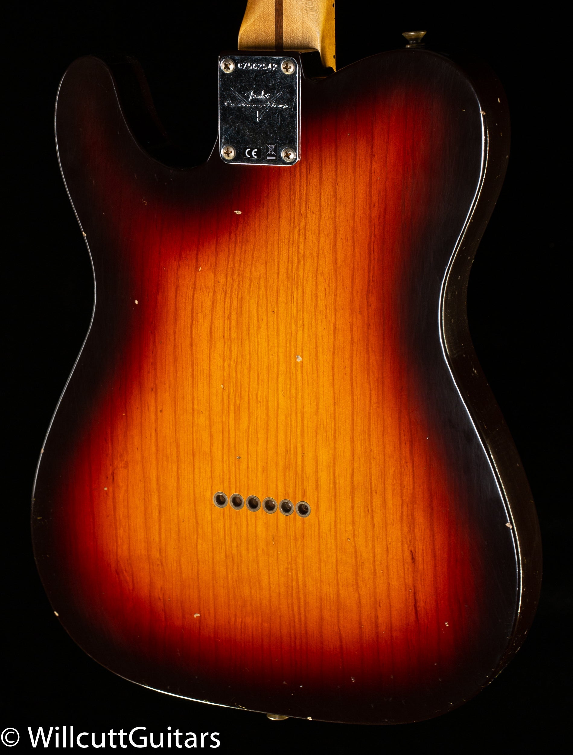 Fender Custom Shop 1958 Telecaster Journeyman Relic Wide-fade 3-color Sunburst (542)