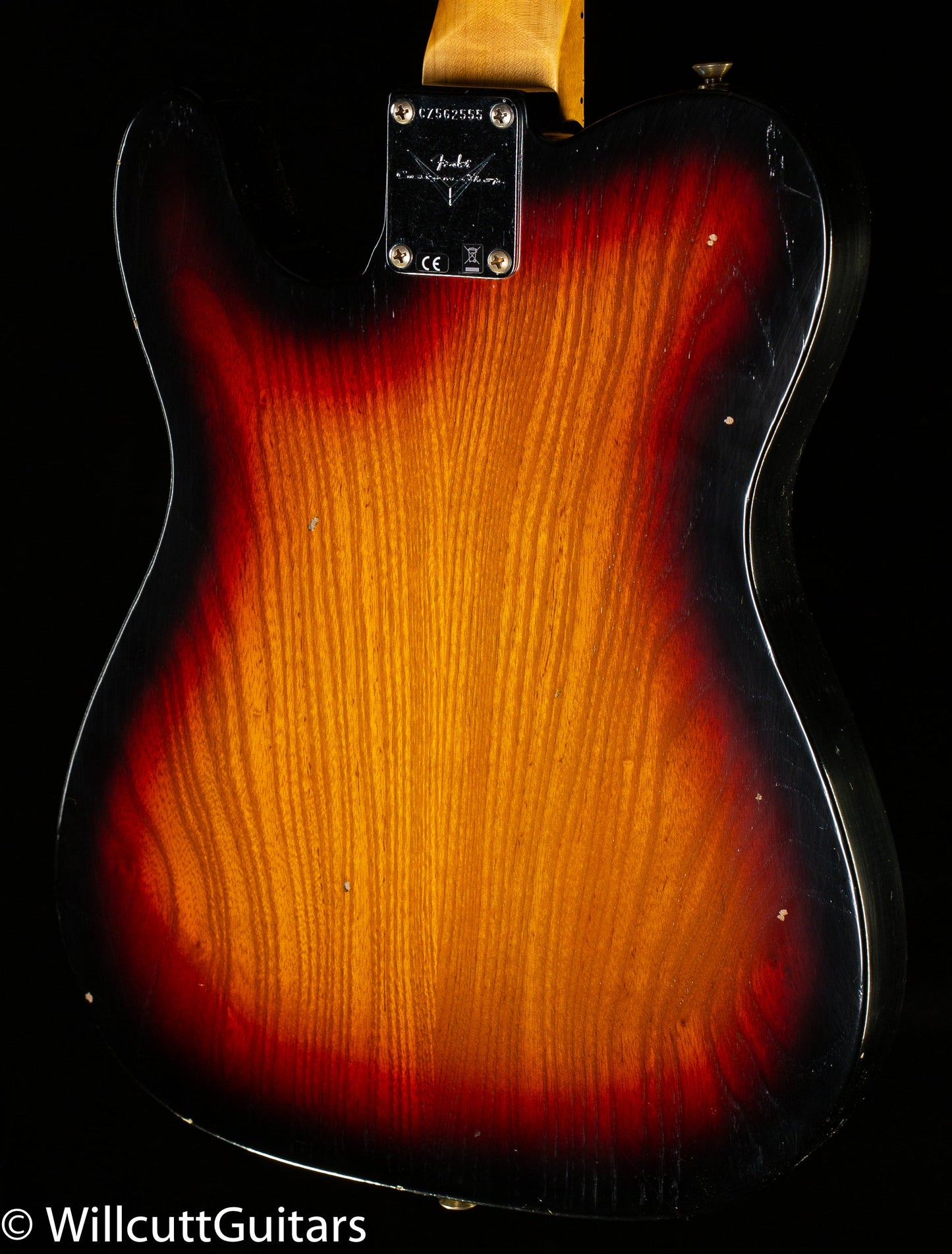 Fender Custom Shop 1968 Tele Thinline Journeyman Relic 3-Color Sunburst (555)