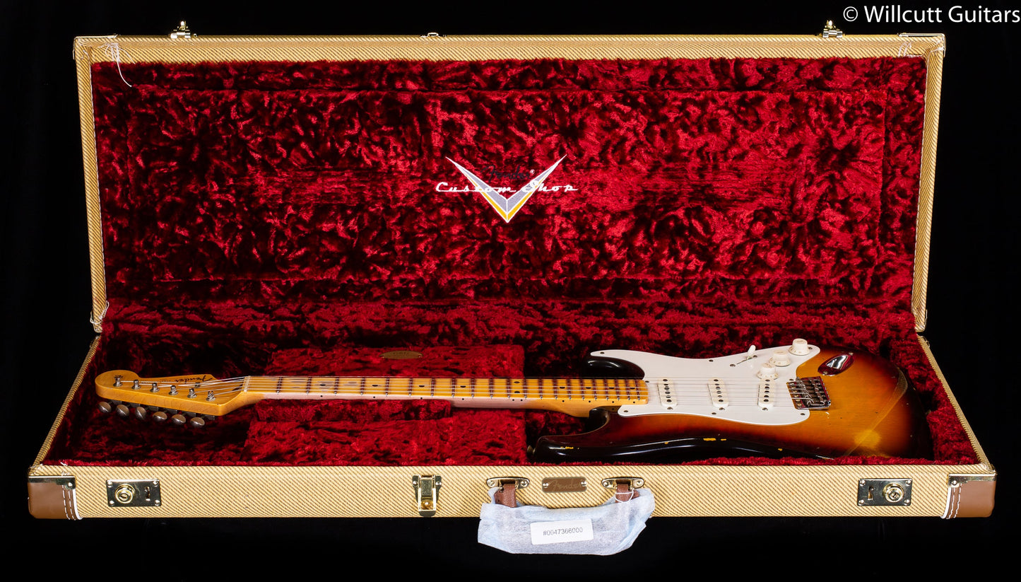 Fender Custom Shop 1958 Stratocaster Relic Faded Aged Chocolate 3-Color Sunburst (571)