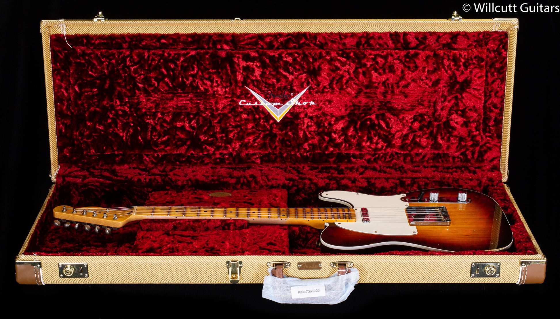 Fender Custom Shop 1959 Telecaster Custom Relic Wide-Fade Chocolate Sunburst (062)