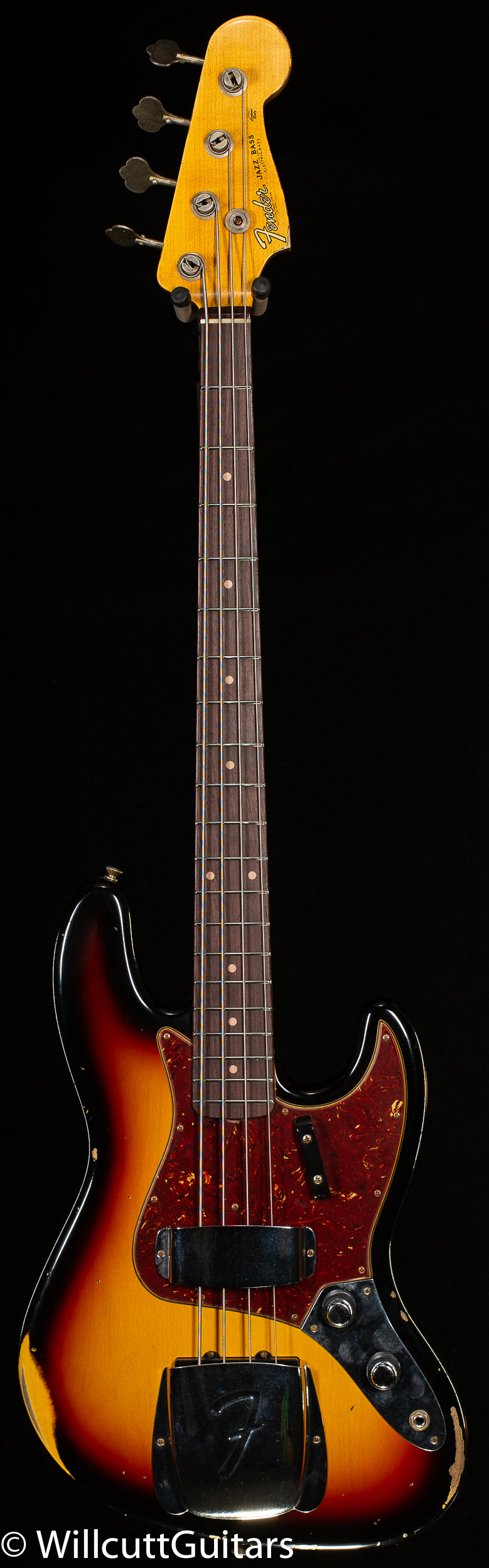 Fender Custom Shop 1962 Jazz Bass Relic 3-Tone Sunburst (112)