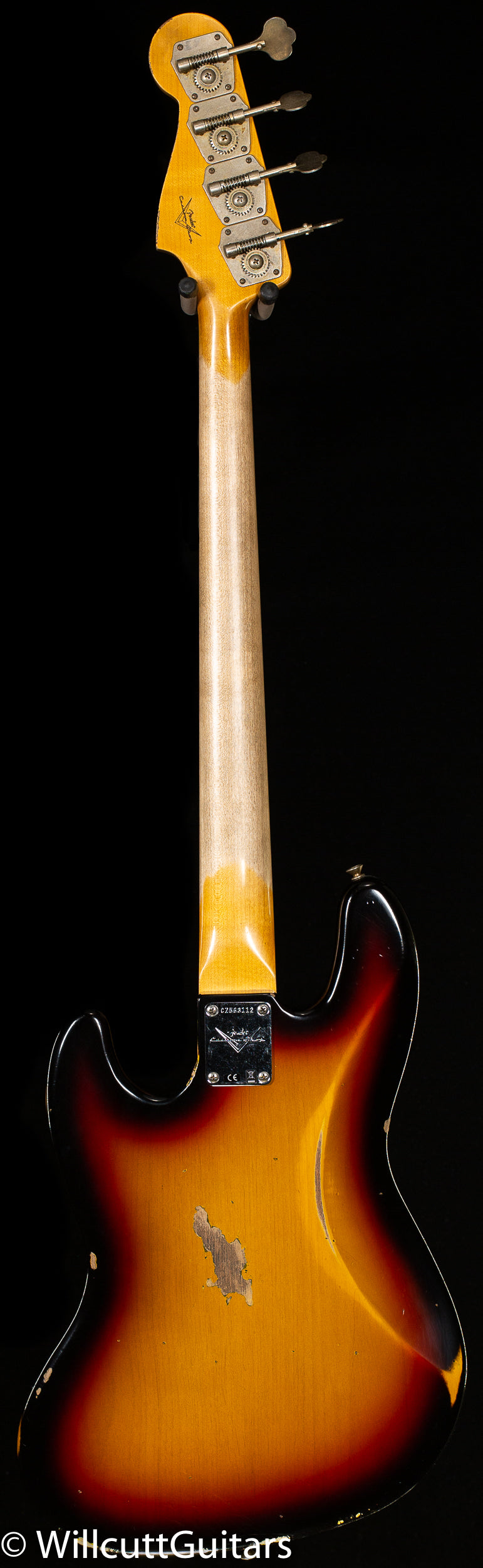 Fender Custom Shop 1962 Jazz Bass Relic 3-Tone Sunburst (112)