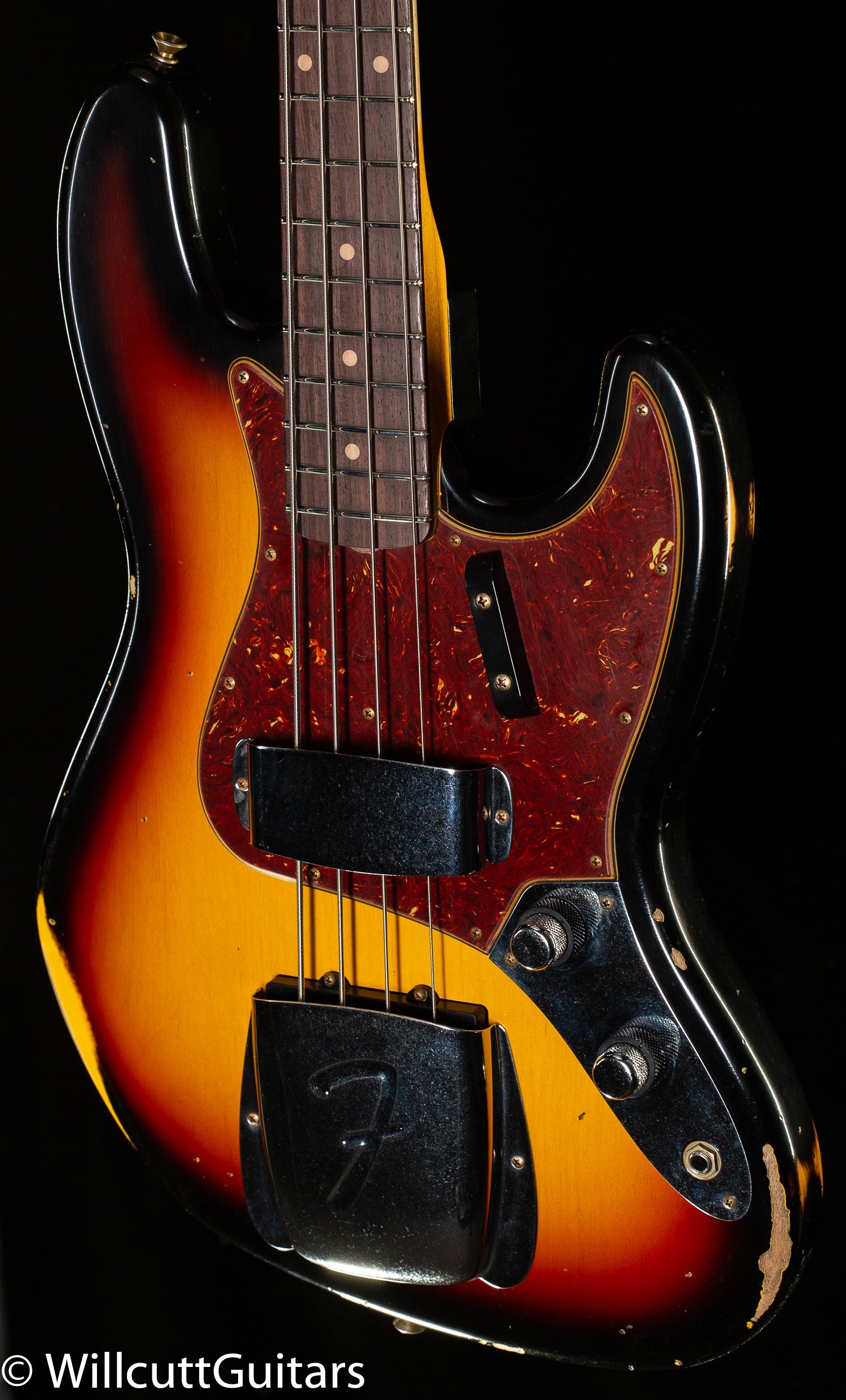 Fender Custom Shop 1962 Jazz Bass Relic 3-Tone Sunburst (112)