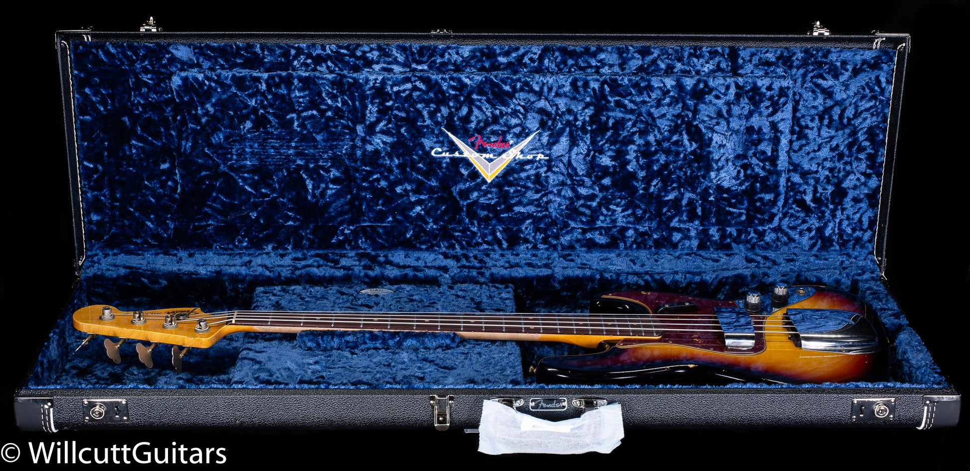 Fender Custom Shop 1962 Jazz Bass Relic 3-Tone Sunburst (112)