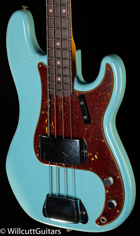 Fender Custom Shop 1963 Precision Bass Journeyman Relic Aged Daphne Blue (163)