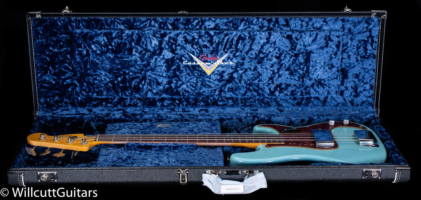 Fender Custom Shop 1963 Precision Bass Journeyman Relic Aged Daphne Blue (163)