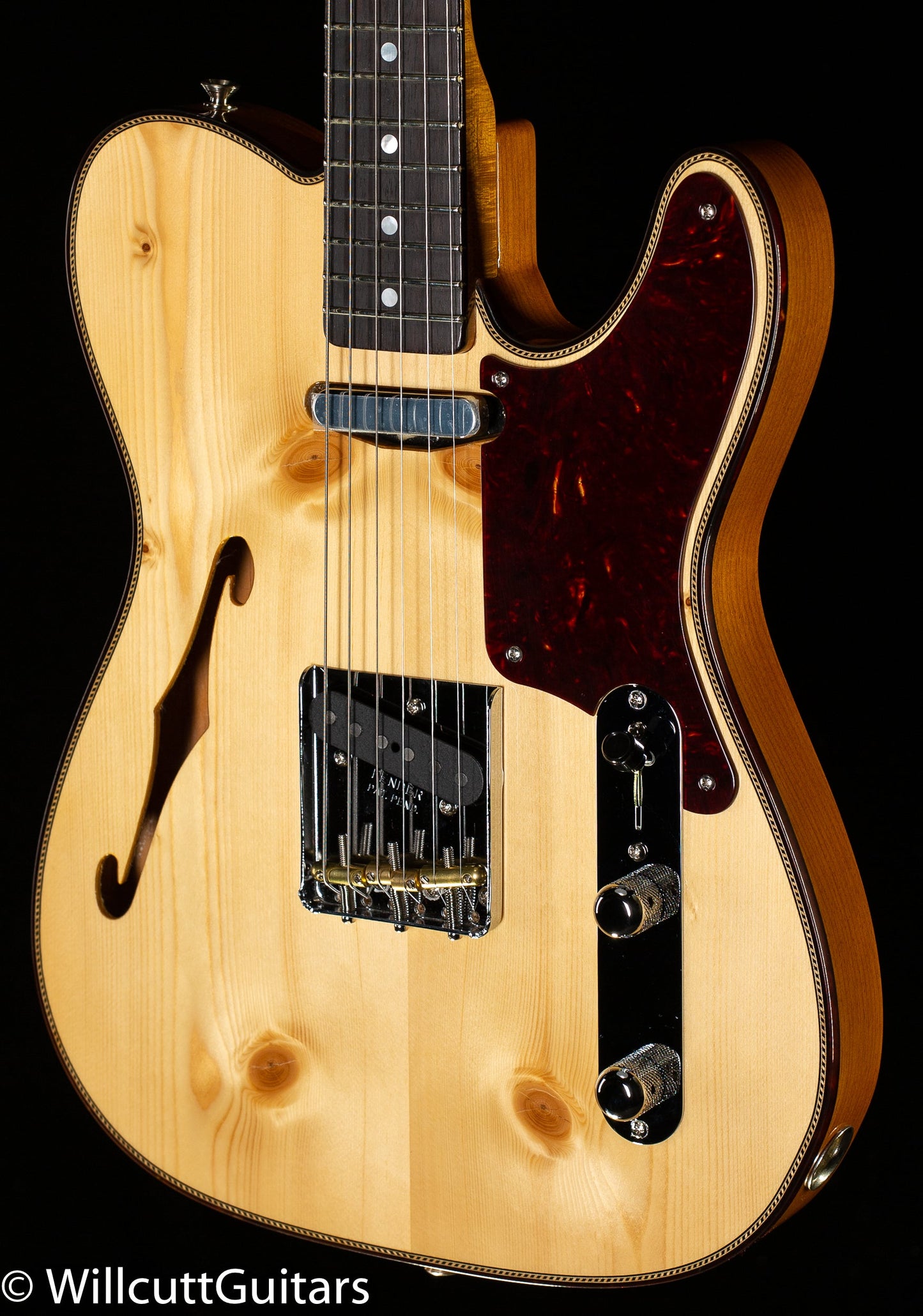 Fender Custom Shop Artisan Knotty Pine Tele Thinline AAA Rosewood Fingerboard Aged Natural (311)
