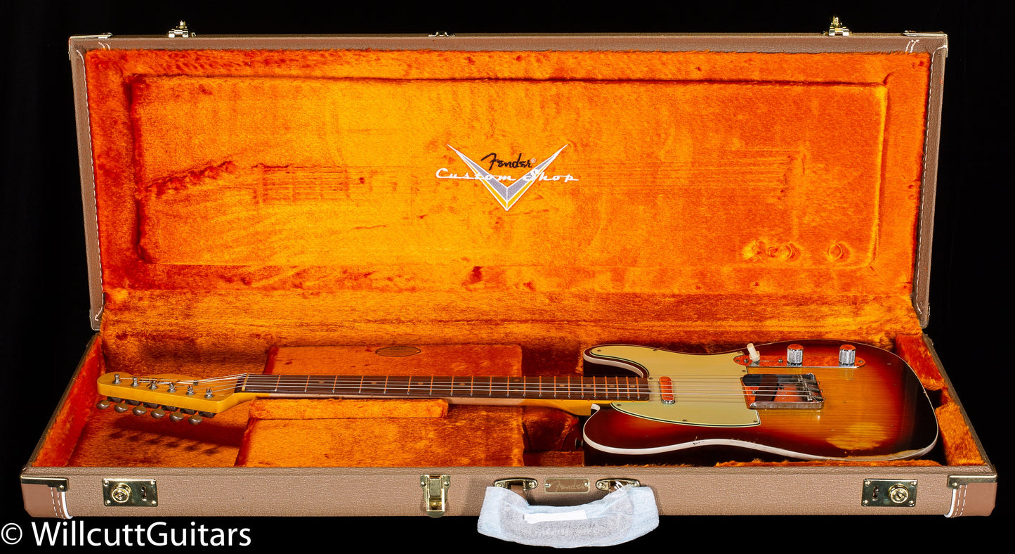Fender Custom Shop LTD 1960 Telecaster Custom Relic Chocolate 3-Tone Sunburst (394)