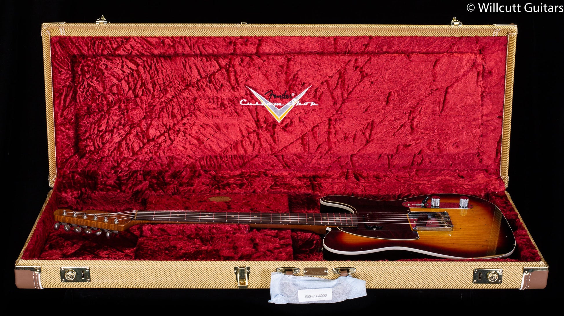 Fender Custom Shop Limited Edition HS Tele Custom Relic 3-Color Sunburst (456)