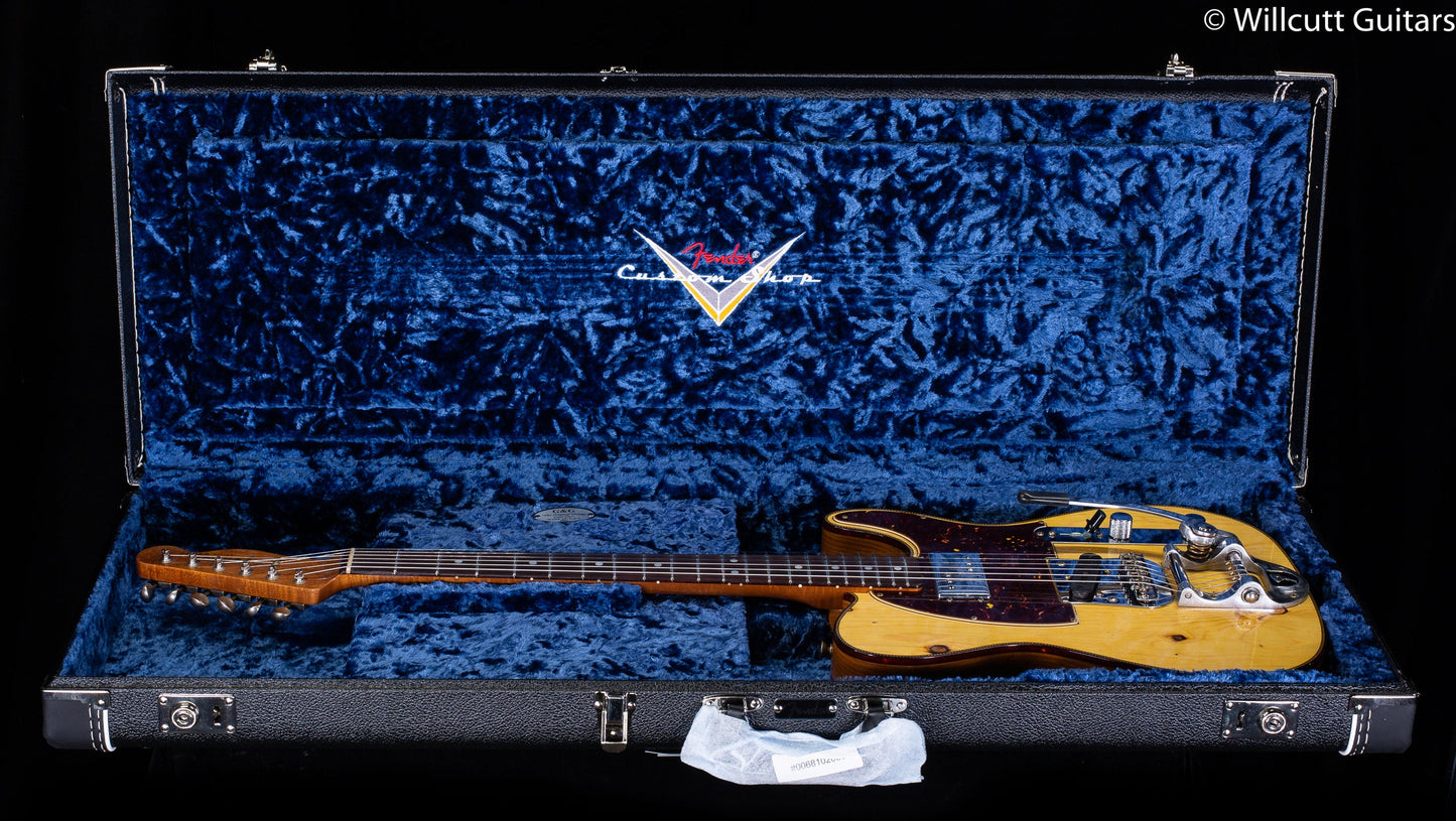 Fender Custom Shop Limited Edition Cunife Tele Custom Journeyman Relic Aged Amber Natural (760)