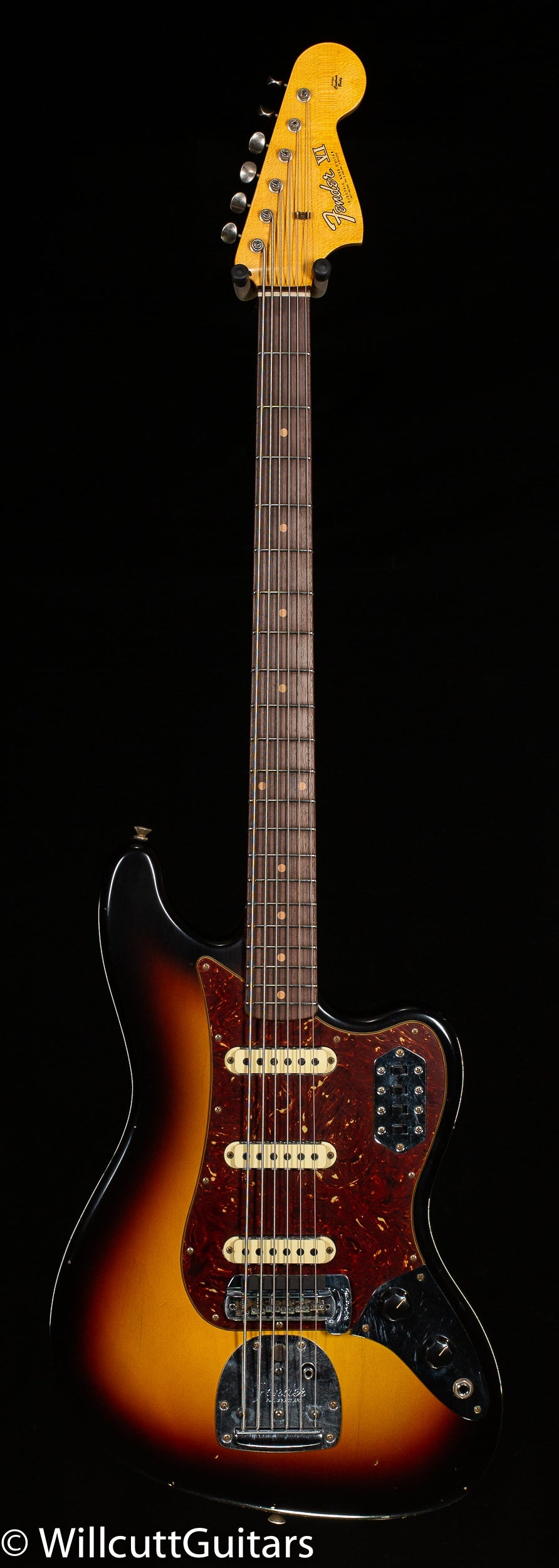 Fender Custom Shop Bass VI Journeyman Relic Rosewood Fingerboard 3-Color Sunburst (289)