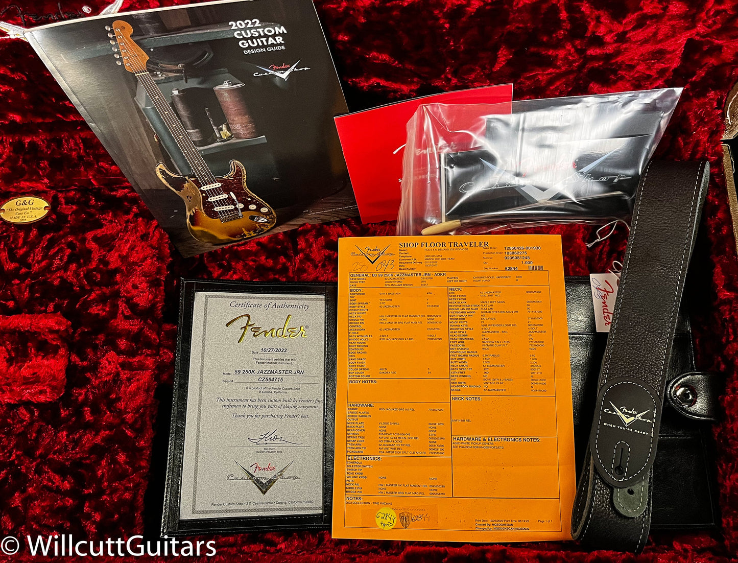 Fender Custom Shop 1959 250K Jazzmaster Journeyman Relic Aged Dakota Red (715)