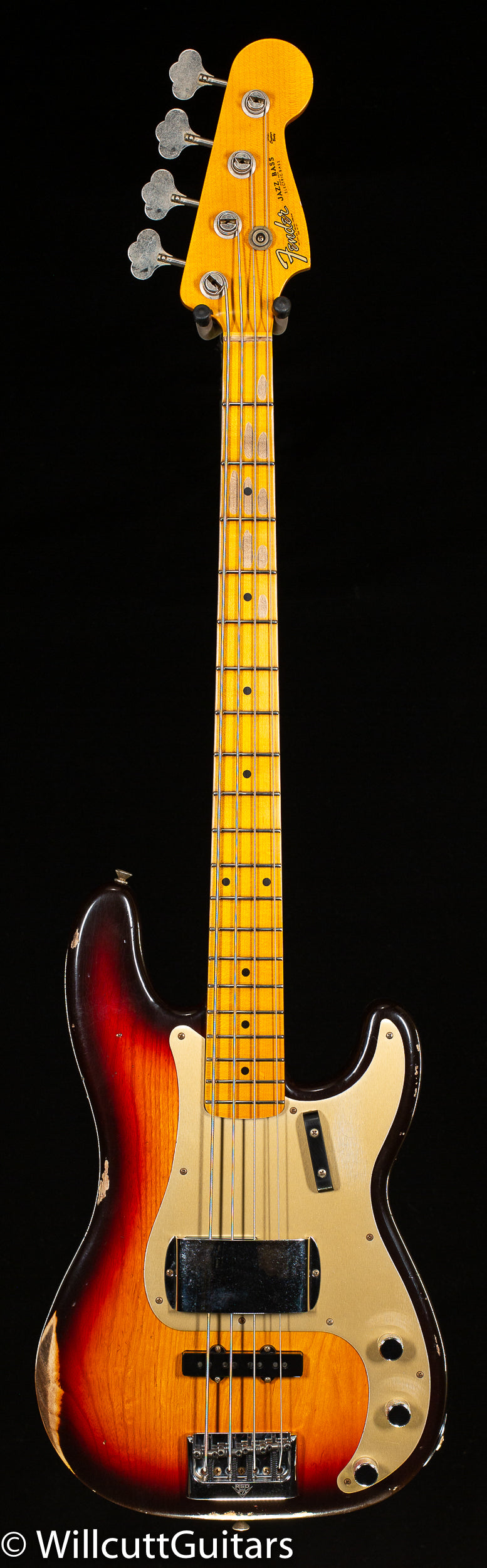 Fender Custom Shop Limited Edition 1959 Precision Bass Special Relic, Quartersawn Maple Neck, Chocolate 3-Color Sunburst (010)