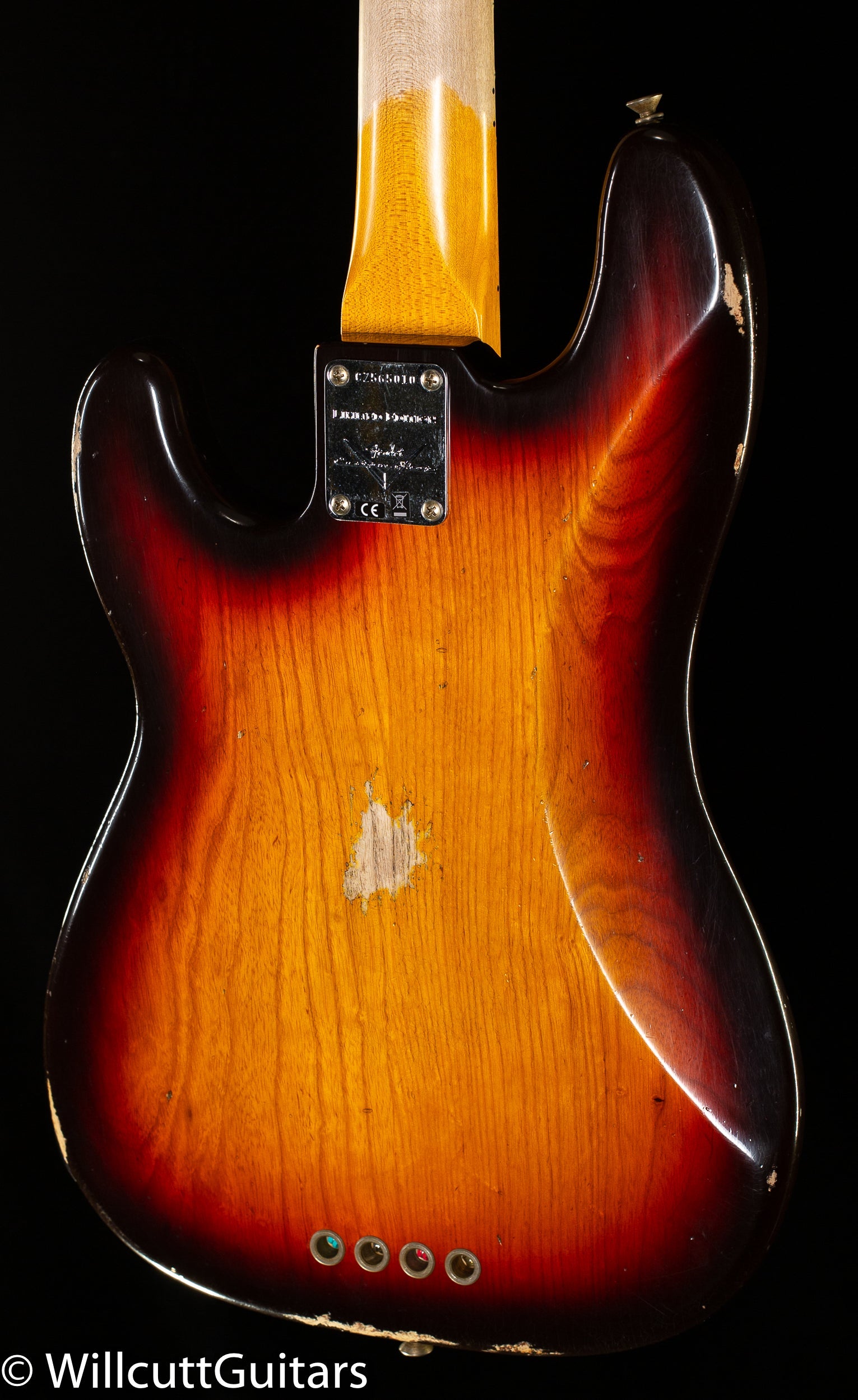 Fender Custom Shop Limited Edition 1959 Precision Bass Special Relic, Quartersawn Maple Neck, Chocolate 3-Color Sunburst (010)