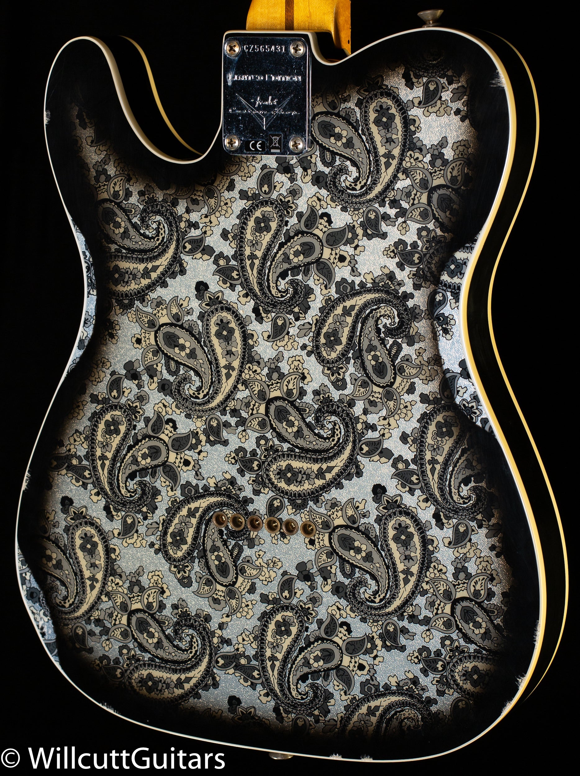 Fender Custom Shop Limited Edition Dual P90 Telecaster Relic Black Paisley (431)