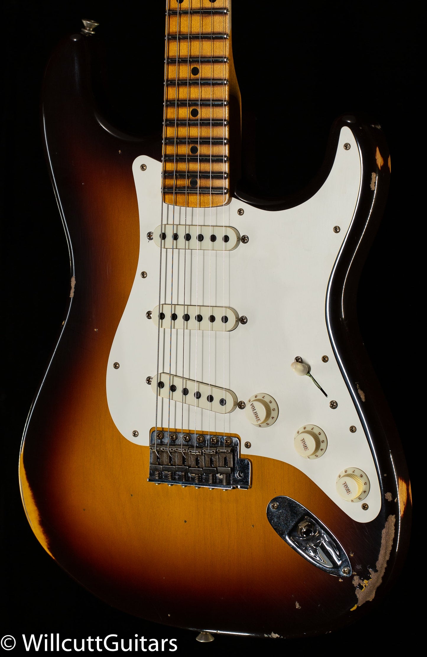 Fender Custom Shop LTD Fat '50s Strat Relic Wide Fade Chocolate 2-Tone Sunburst (467)